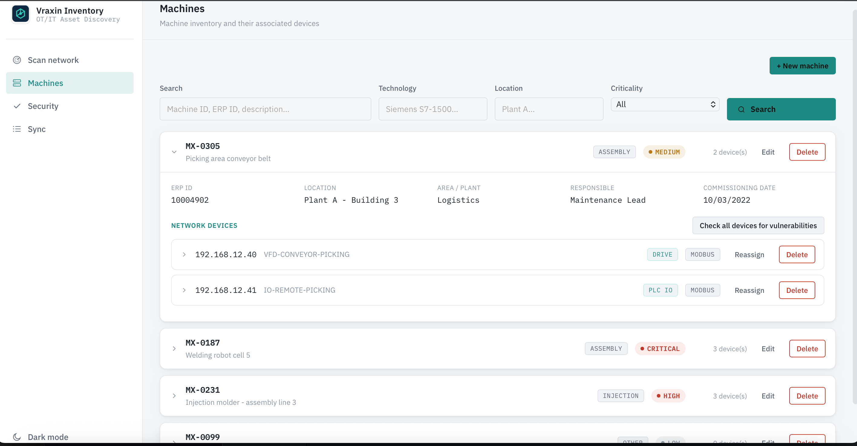 Vraxin Inventory Dashboard